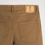 Slim Cotton Drill Five Pocket Trousers