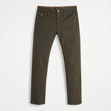 Slim Cotton Drill Five Pocket Trousers