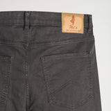 Pantaloni Cinque Tasche in Dobby di Cotone Regular