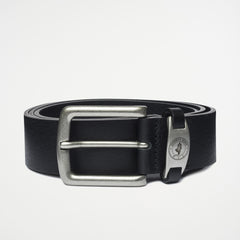 Leather Belt with Metal Buckle