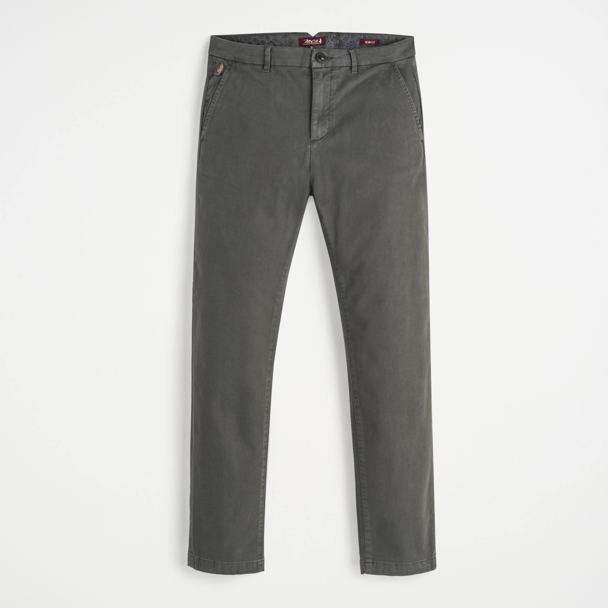 Pantaloni Chino in Gabardina Slim