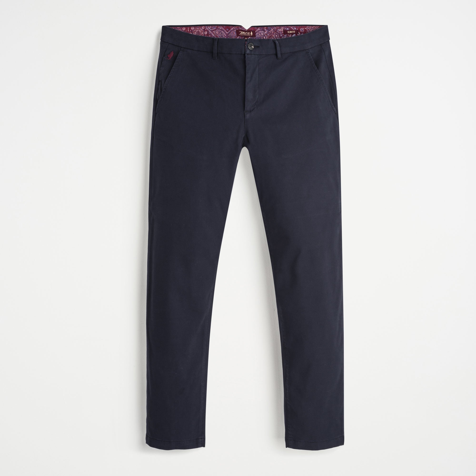 Pantaloni Chino Dobby Slim