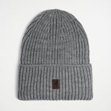 Berretto Beanie in Maglia a Coste