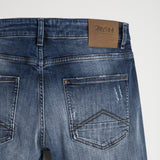 Jeans con Dettagli in Pelle Regular