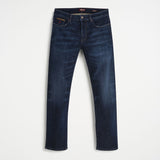 Jeans con Dettagli in Pelle Regular