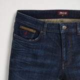 Jeans con Dettagli in Pelle Regular