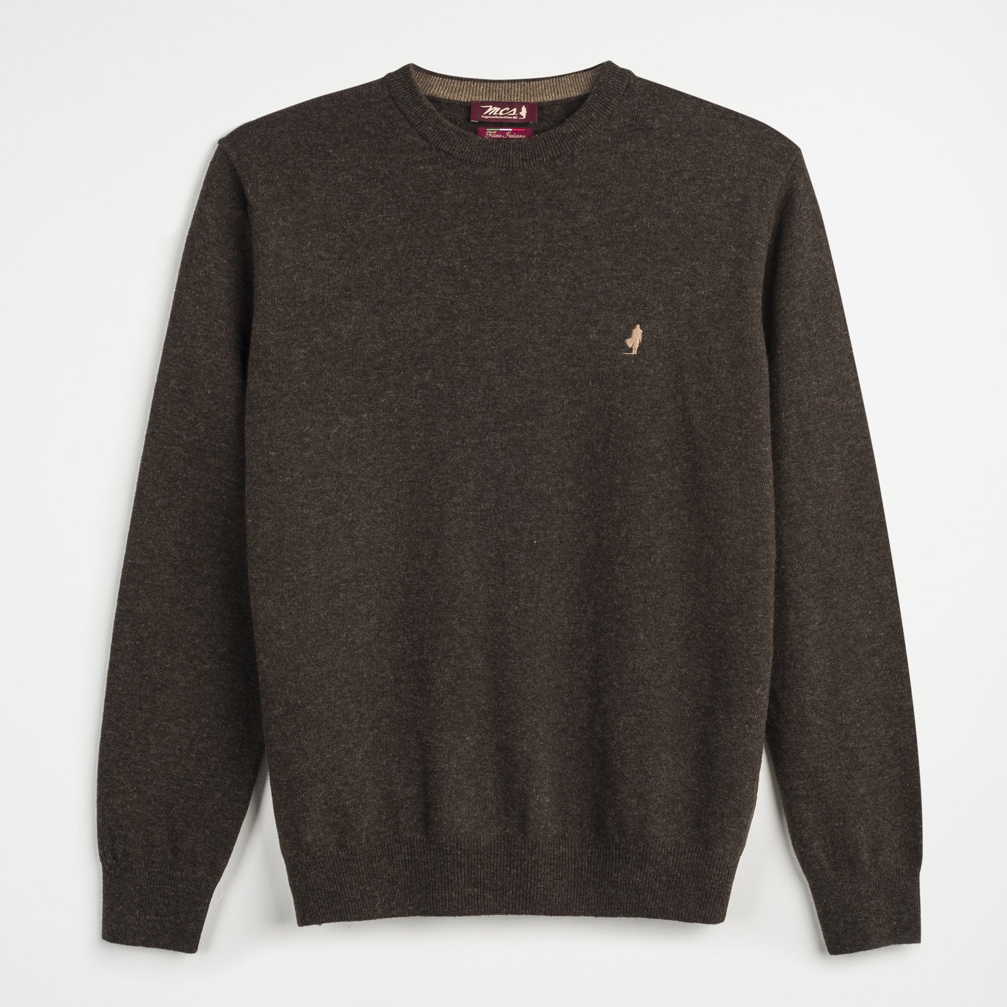 Fine Wool Crew Neck Sweater