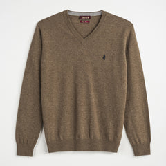 Thin Wool V-Neck Sweater