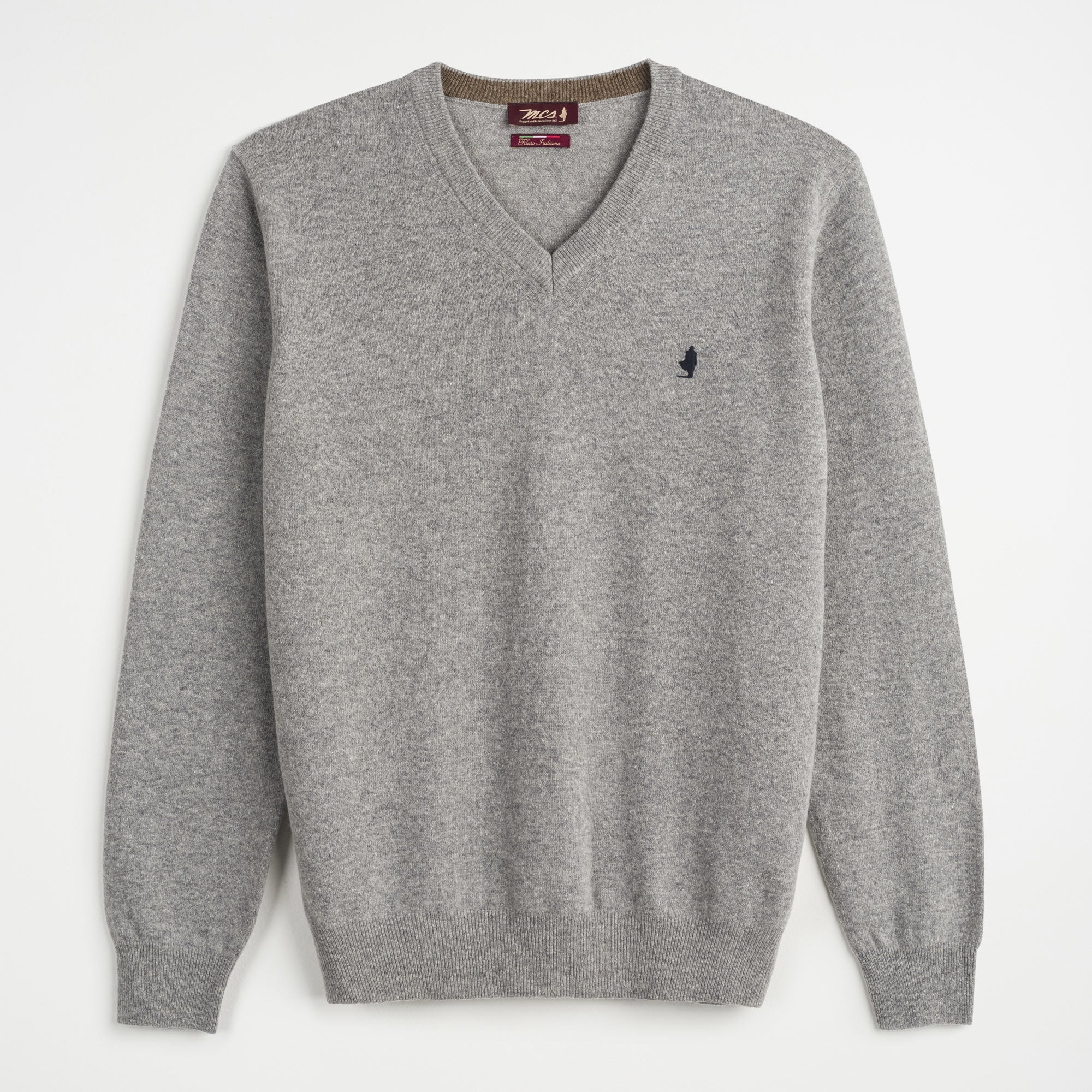 Thin Wool V-Neck Sweater