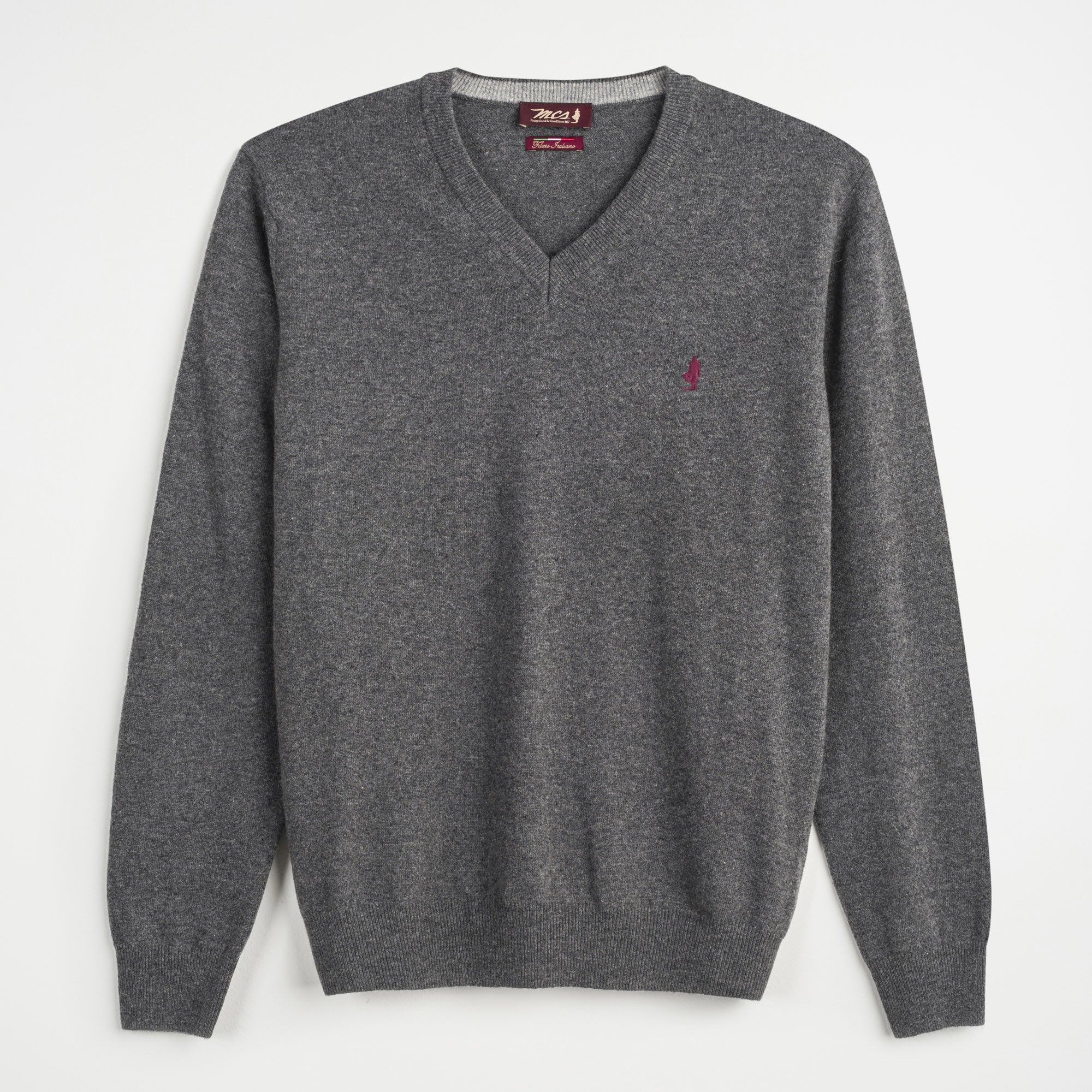 Thin Wool V-Neck Sweater