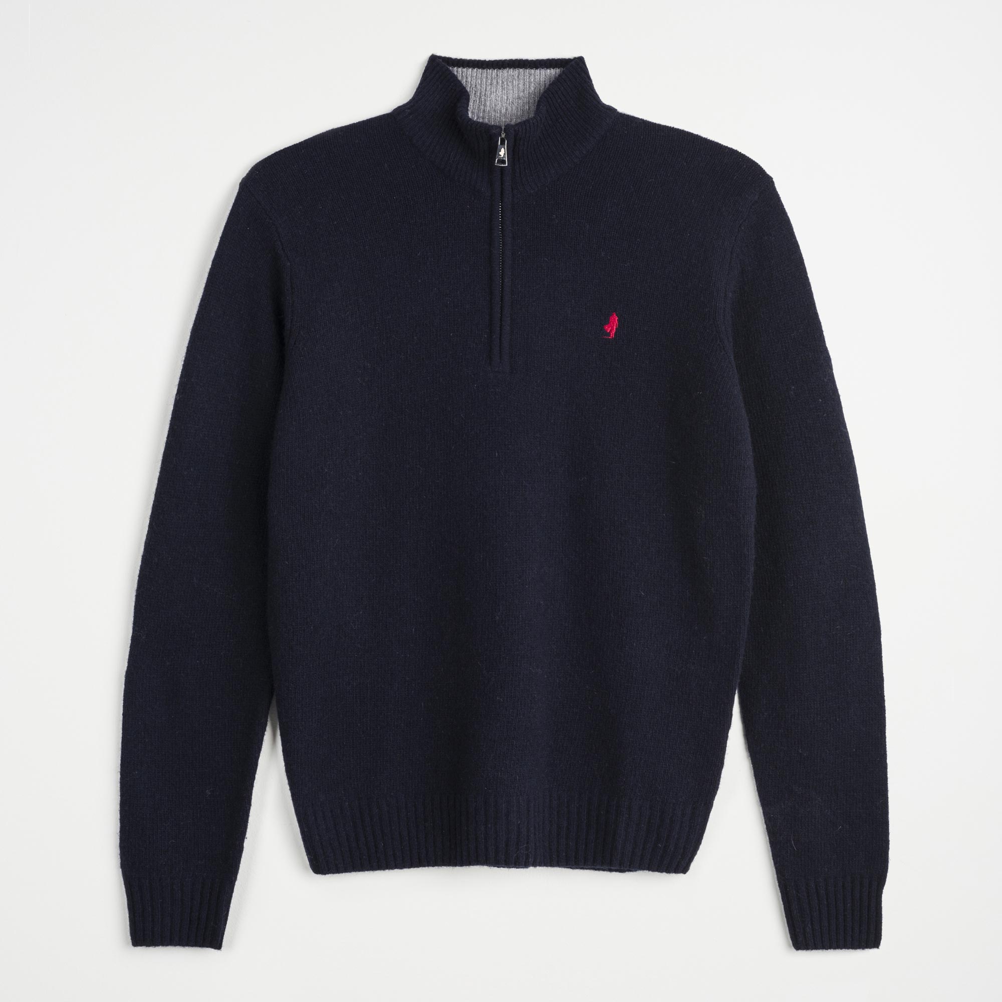 Half Zip Wool Sweater