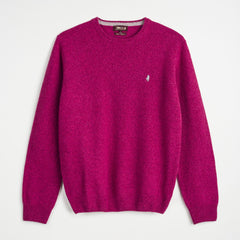 Mouliné Wool Crew Neck Sweater