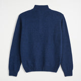 Full Zip Sweater in Mélange Wool