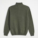 Full Zip Sweater in Mélange Wool