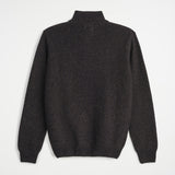 Full Zip Sweater in Mélange Wool