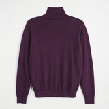 High Neck Sweater in Cotton and Wool