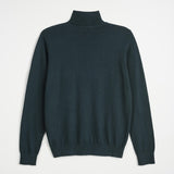 High Neck Sweater in Cotton and Wool