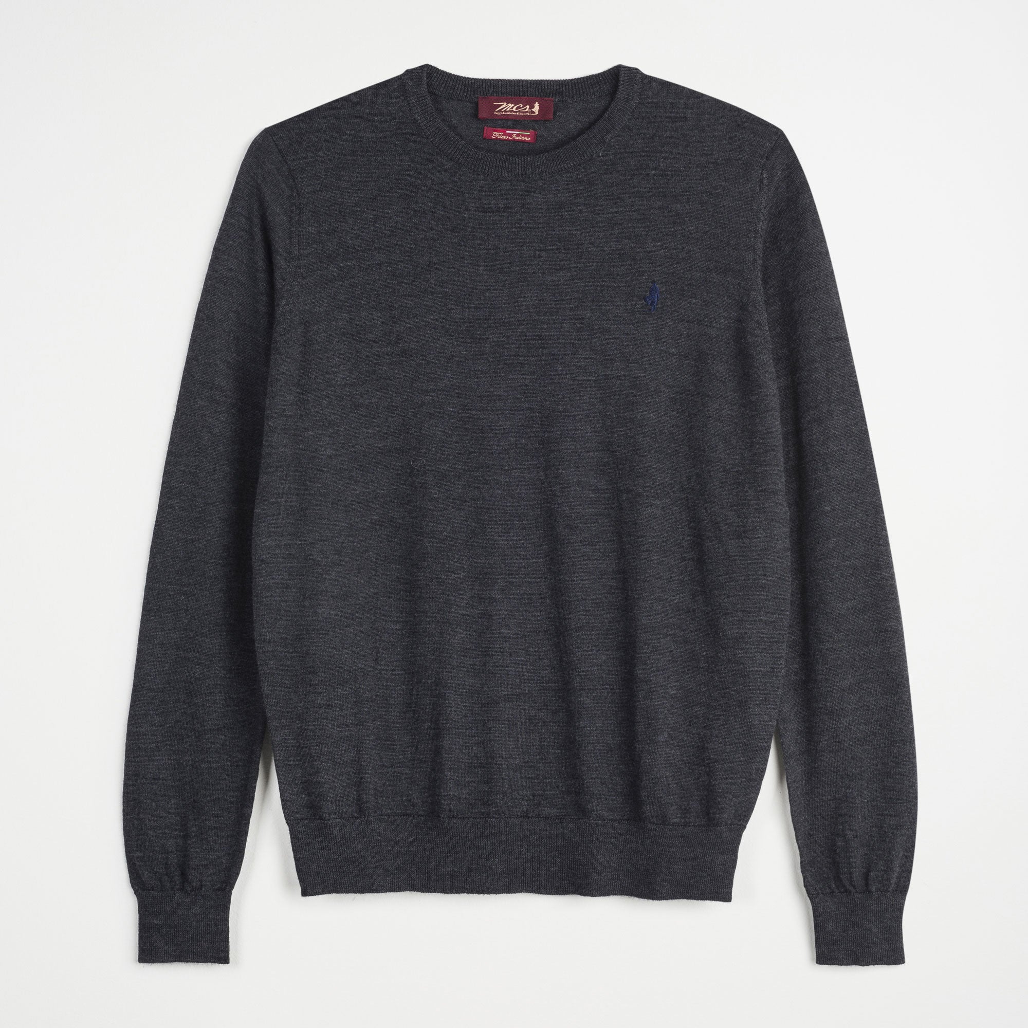 Crew Neck Sweater 100% Merino Wool