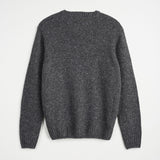 Crew Neck Pullover in Mixed Neppy Wool