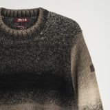 Printed Wool Blend Crew Neck Pullover