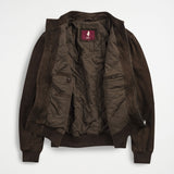 Suede Bomber Harrington