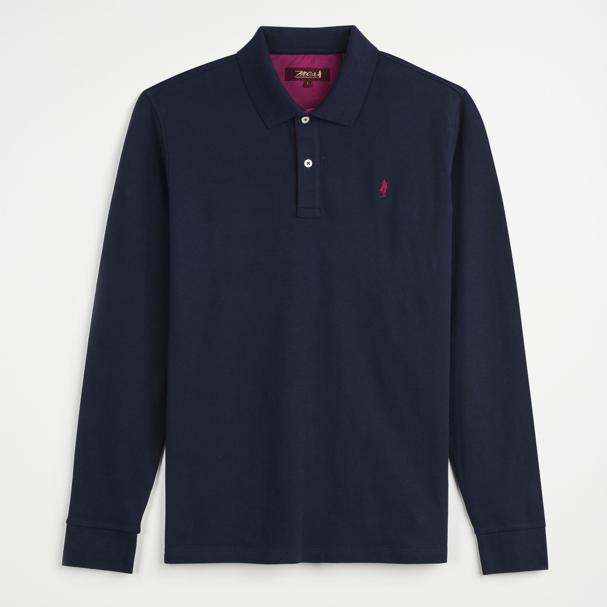 Long Sleeve Stretch Polo