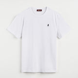 Solid Color T-Shirt with Embroidered Logo