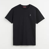 Solid Color T-Shirt with Embroidered Logo