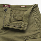 Pantaloni Cargo Corti Estivi in Gabardina