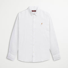 Camicia Button Down 100% Lino - White