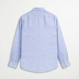 100% Linen Dyed Thread Shirt with Pocket