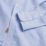 100% Linen Dyed Thread Shirt with Pocket