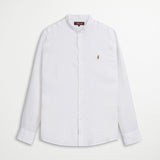 Camicia 100% Lino alla Coreana - White