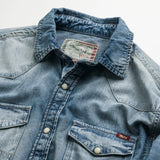 Light Blue Denim Western Shirt