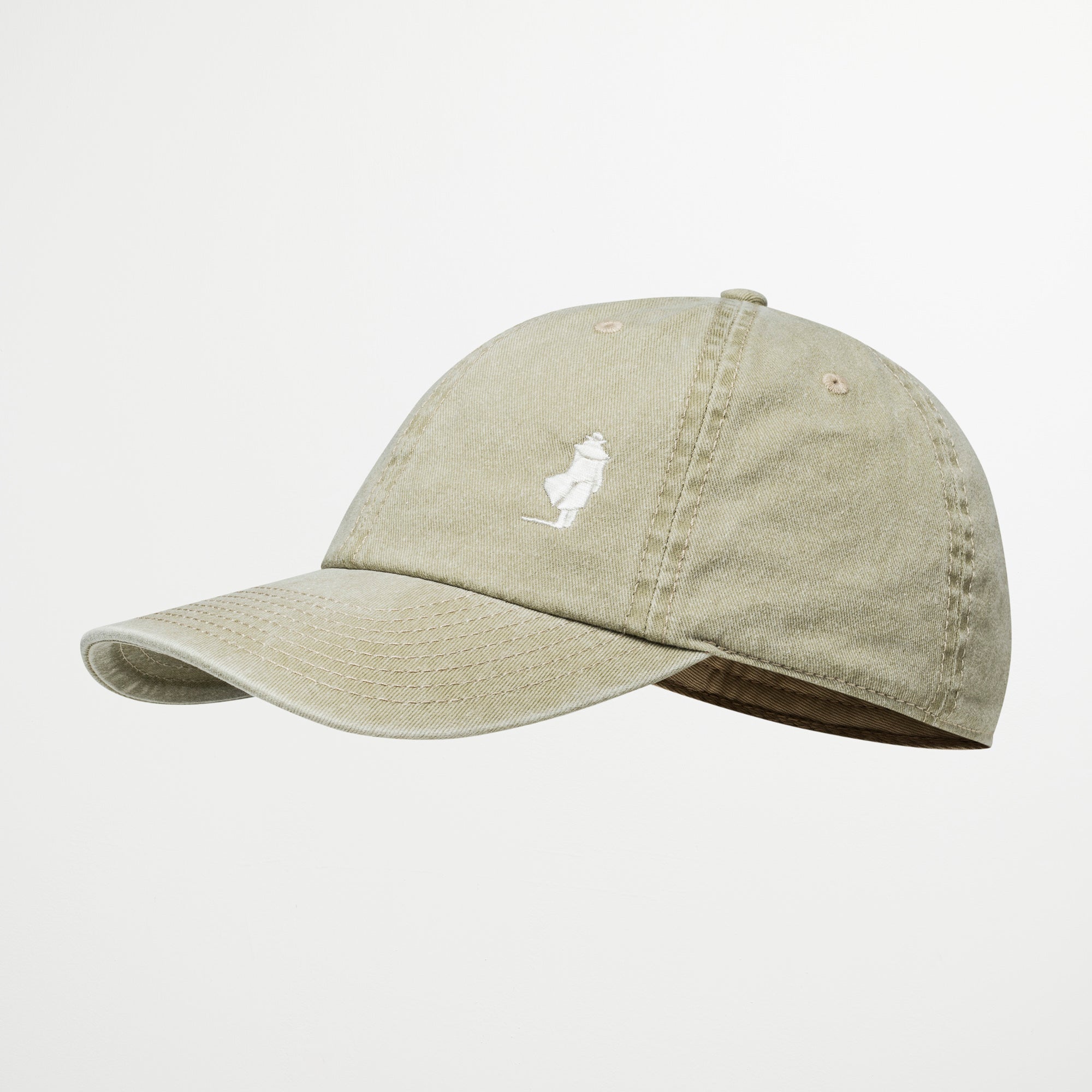 Cappellino Baseball con Visiera in Gabardina - Irish Cream