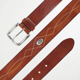 Leather Belt with Turquoise