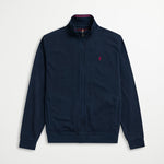 Felpa 100% Cotone Full Zip - Navy Blazer