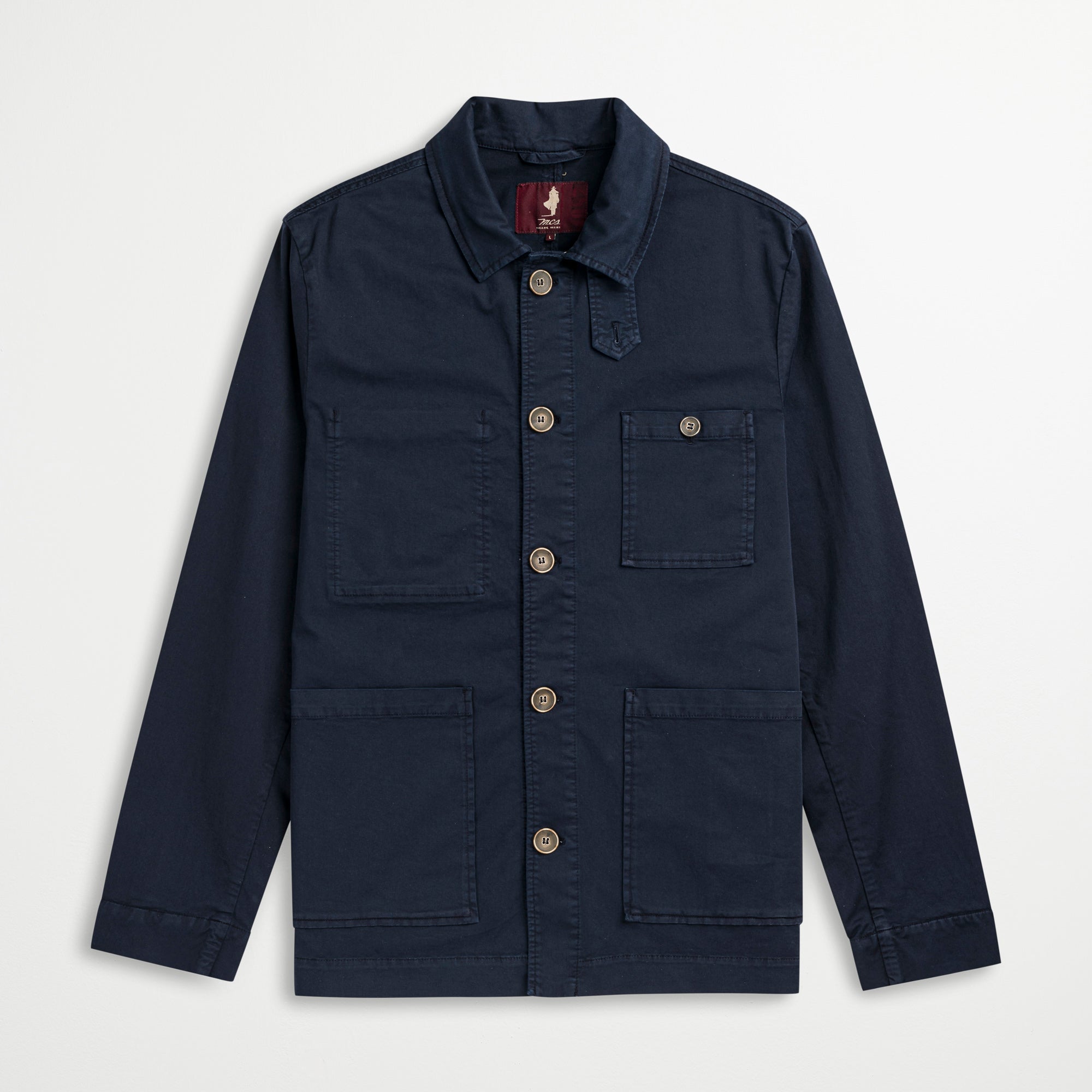 Giacca workwear in Cotone Elasticizzato - Navy Blazer