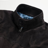 Giacca Bomber Harrington in Pelle Scamosciata