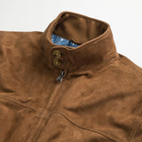 Suede Harrington Bomber Jacket