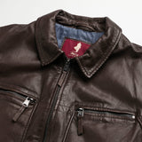 Waxed Leather Biker Jacket