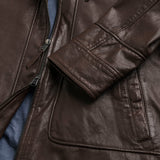 Waxed Leather Biker Jacket