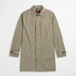 Car Coat in Misto Cotone - Vintage Khaki