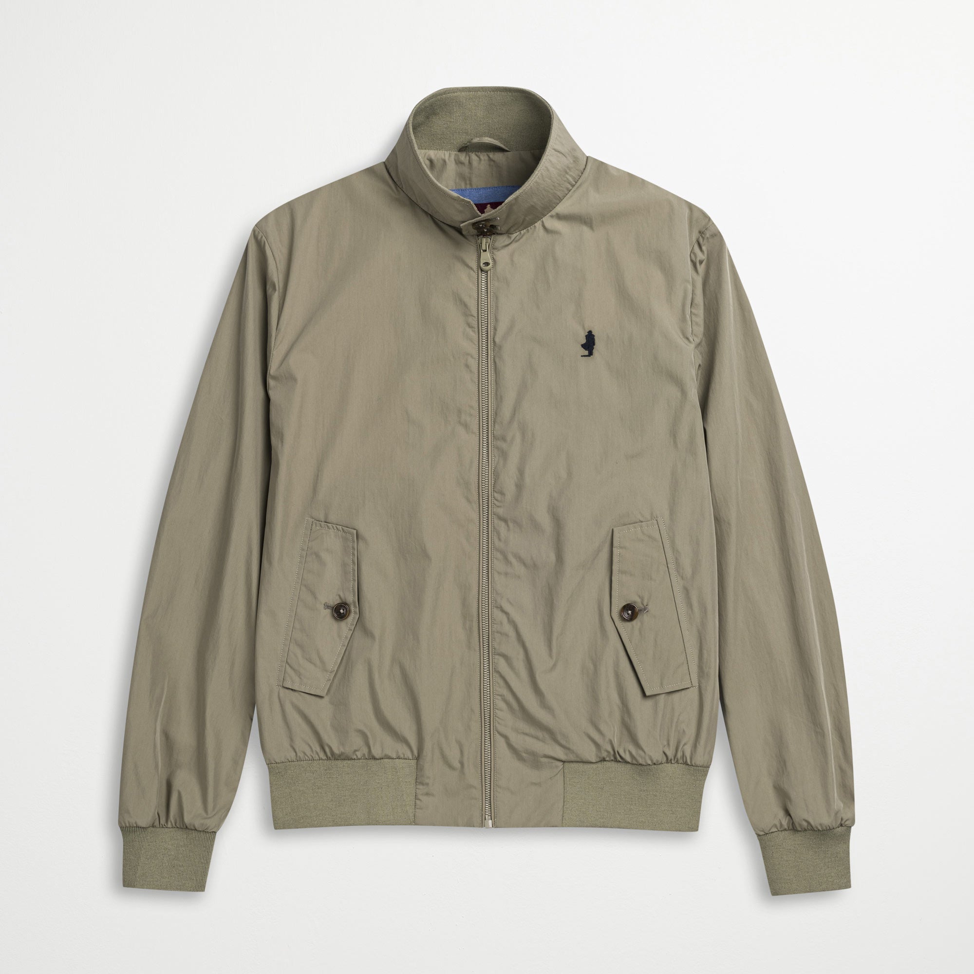 Giacca Harrington in Misto Cotone - Vintage Khaki