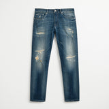 Jeans Strappati Authentic Blue Regular - Destroyed Dark Blue