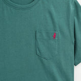 100% Compact Cotton Jersey T-Shirt with Pocket