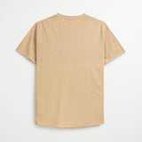 T-Shirt 100% Flamed Cotton with Raw Edges