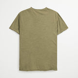 T-Shirt 100% Flamed Cotton with Raw Edges