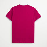 T-Shirt 100% Cotone con Costine a Righe