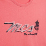 T-Shirt 100% Cotone con Stampa MCS sul Petto